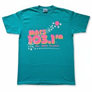 Vintage Mars FM 103.1 Radio Station T-Shirt – Los Angeles 90s Techno Dance RARE